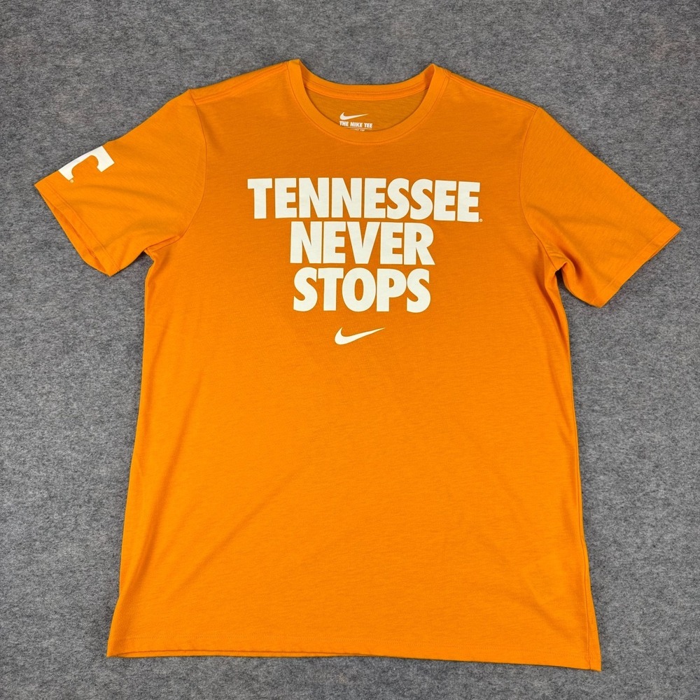 Nike Tennessee Volunteers Vols T-Shirt Athletic Cut Orange Mens Medium M